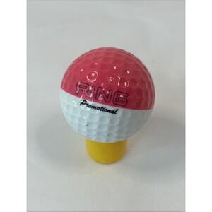 Ping Golf Ball‎ Pink & White Two Tone Ping Karsten Collectors Display Ball